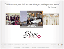 Tablet Screenshot of glamevents.it