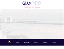 Tablet Screenshot of glamevents.gr